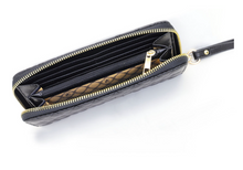 Load image into Gallery viewer, Quilted Wallet - Black