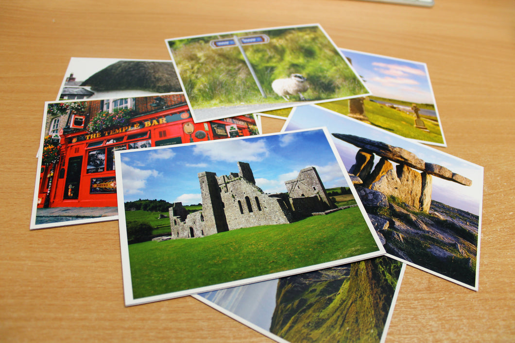 Postcards of Ireland. 8 Pack