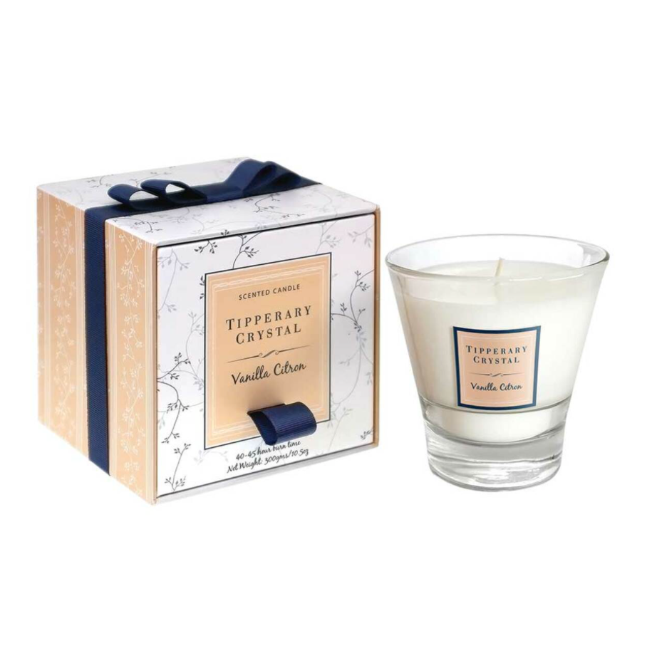 Vanilla Citron Filled Tumbler Glass Candle