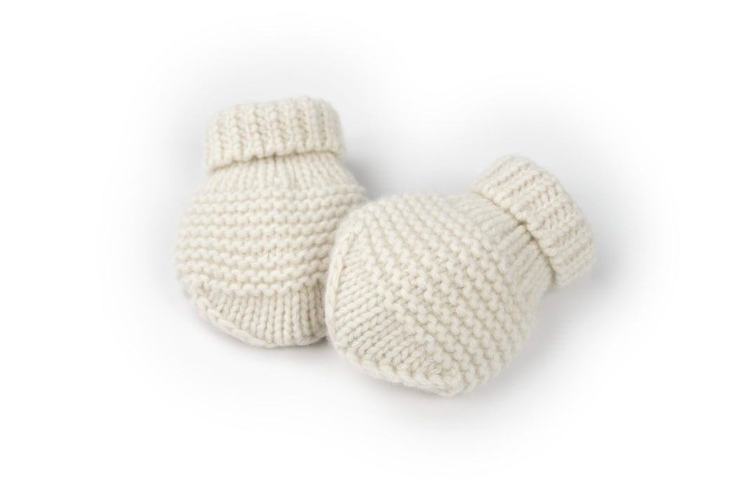Baby mittens cashmere wool