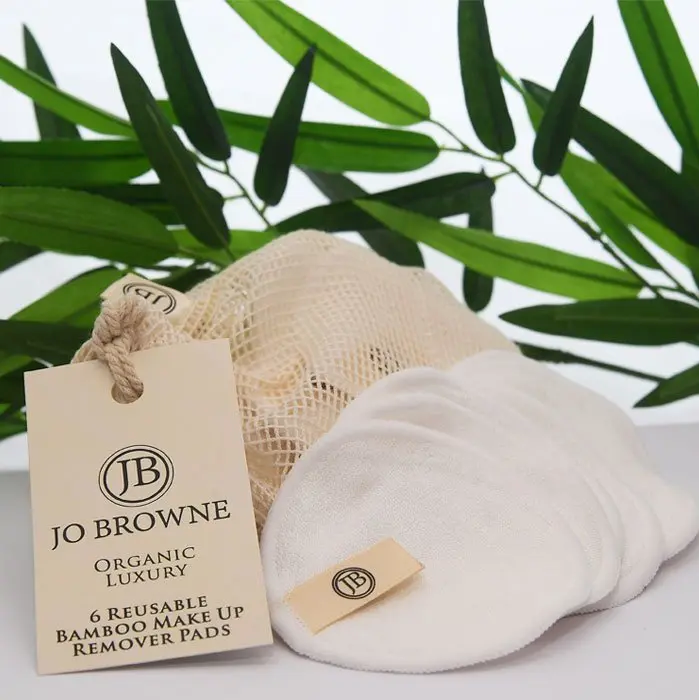 Organic Luxury Reusable Bamboo Make up Remover Pads x 6
