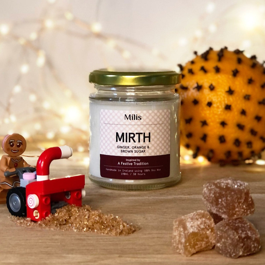 Milis. 'Mirth' Soy Wax Scented Candle