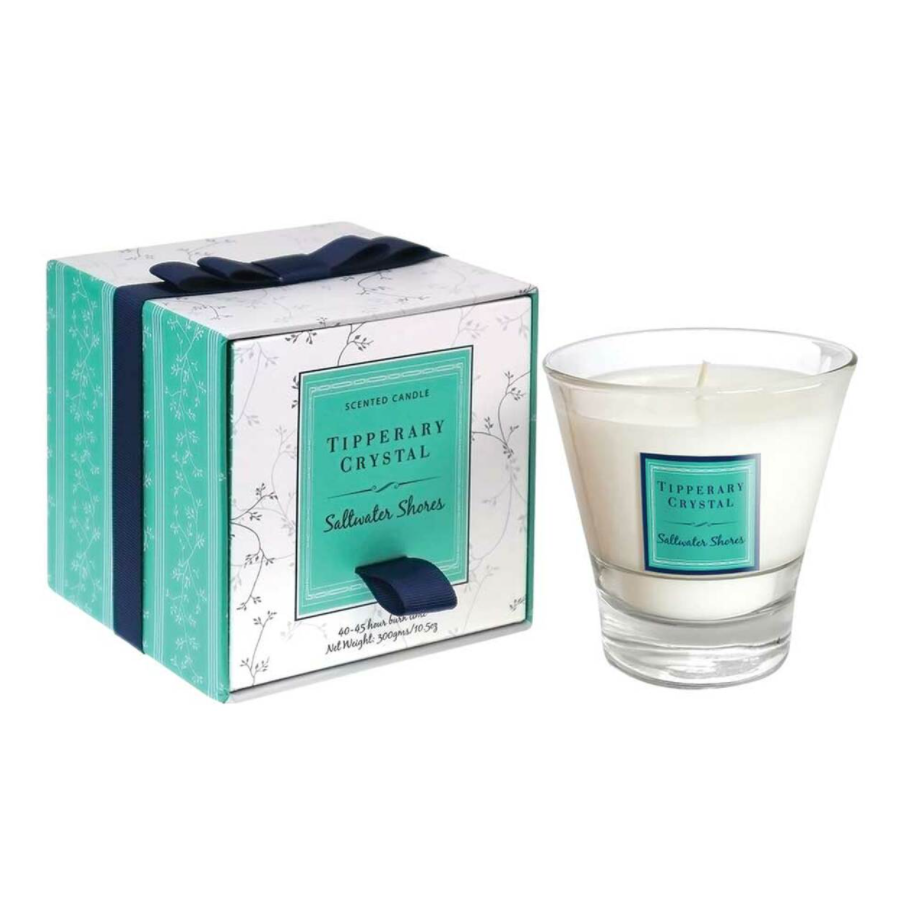 Saltwater Shores Filled Tumbler Glass Candle